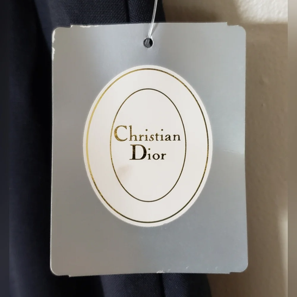 NWT Christian Dior Career II Women's Black Pencil Skirt Size 10 - Picture 3 of 11